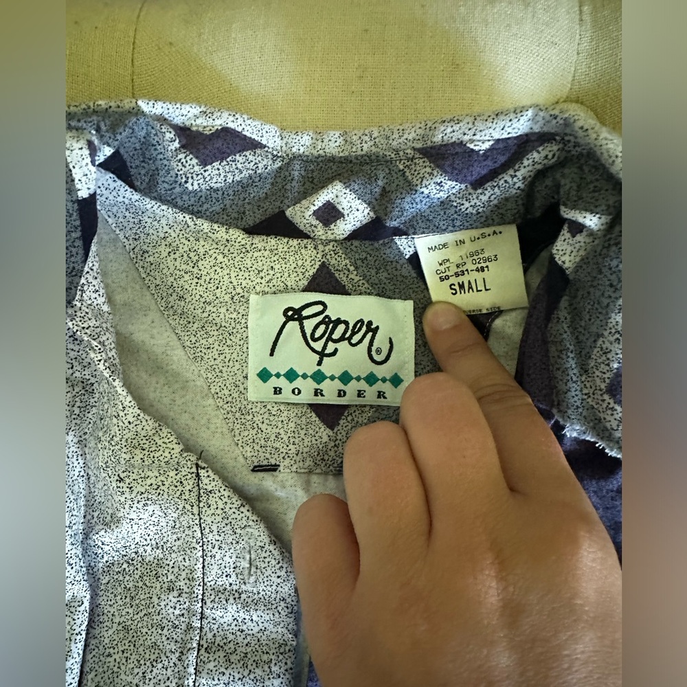 Western Roper Border Pearl Snap - Picture 4 of 6